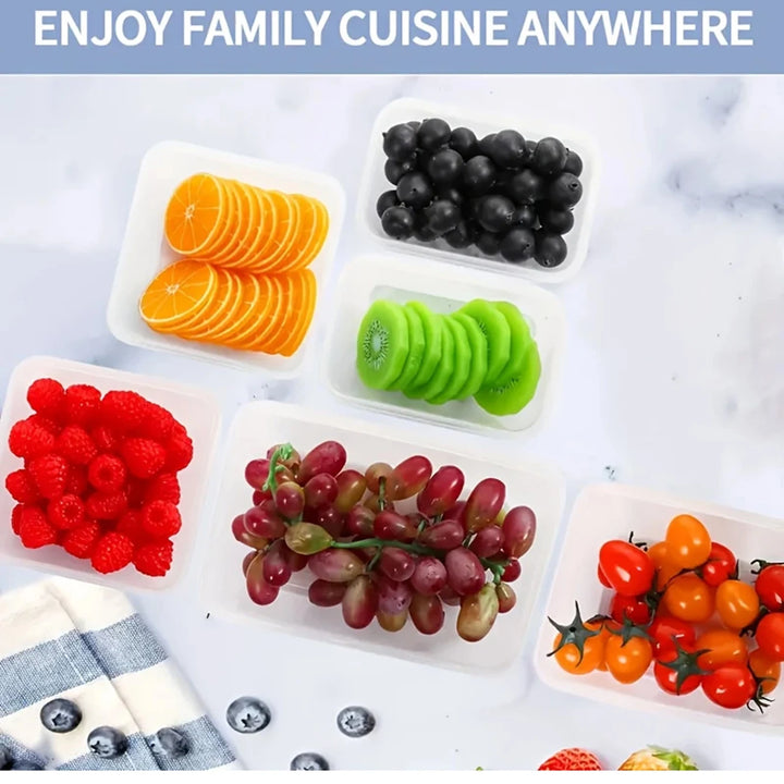 24pcs Sealed Food Storage Container Set with Pen Freshness Labels for Picnics Camping Office School - Durable Plastic Containers