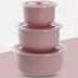 3pcs Wheat straw fresh-keeping bowl three-piece set with lid for home microwaveable plastic round lunch box